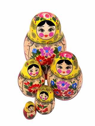 Семеновская матрешка "Мария" 5-и кукольная